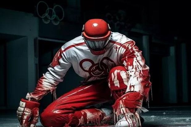 В Чехии гениально "одобрили" скандальное решение МОК, изобразив сборную России в "кровавой" форме