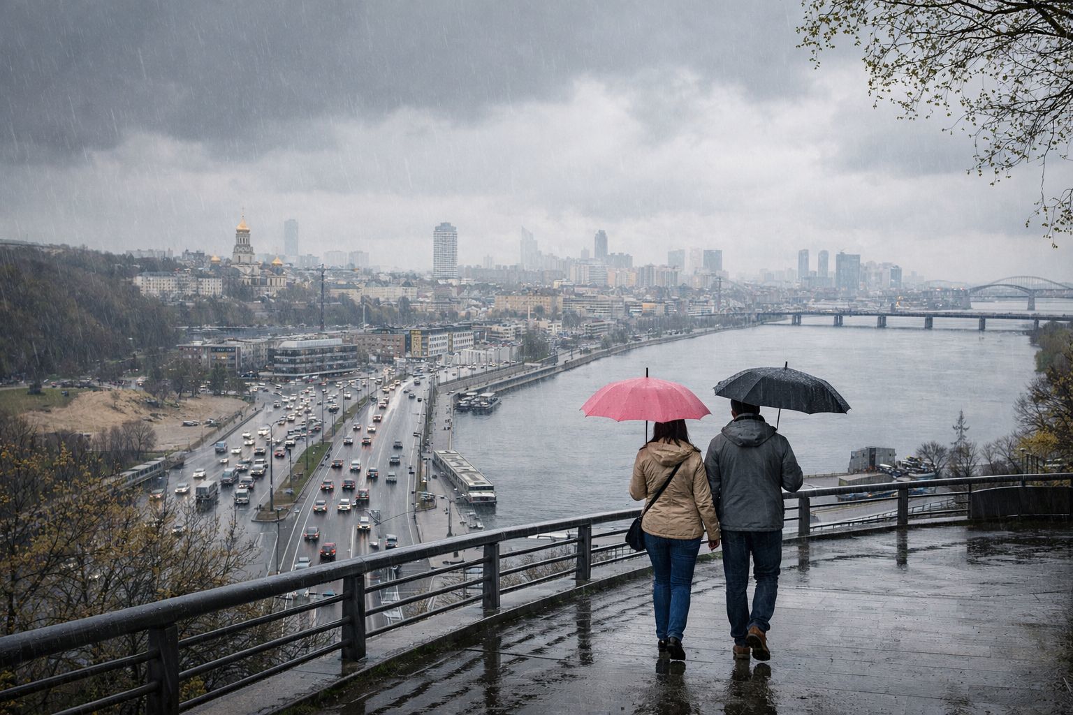 Циклон с Балкан несет в Украину дожди и прохладу