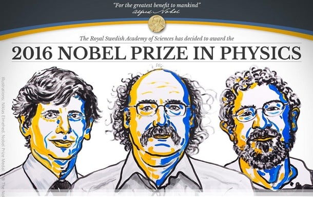Нобелевскую премию по физике получили трое ученых за открытие “странных” состояний материи