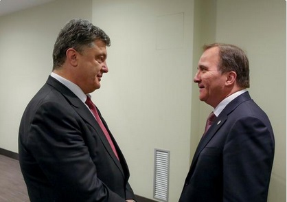 Порошенко договаривается с премьером Швеции о безвизовом режиме с Украиной