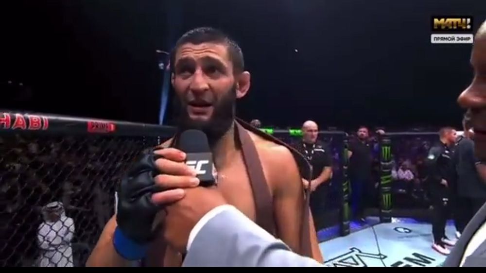 Поступок чеченского бойца UFC Чимаева после победы возмутил Z-патриотов: появилось видео