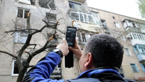 ​Террористы ДНР обвинили украинских силовиков в обстреле градом центра Донецка