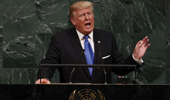 ​Речь, которая, без сомнений, войдет в историю: появилось видео с выступлением президента Трампа с трибуны Генассамблеи ООН