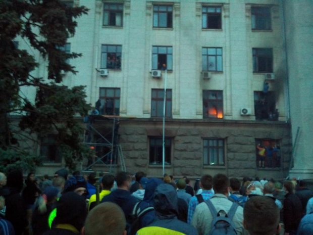 В Брюсселе на митинге в память о трагедии в Одессе требуют причислить "Правый сектор" к террористам