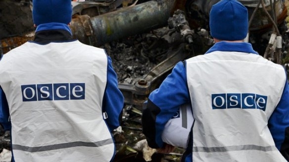 ОБСЕ зафиксировали факт попадания снаряда в районе ж/д вокзала Донецка