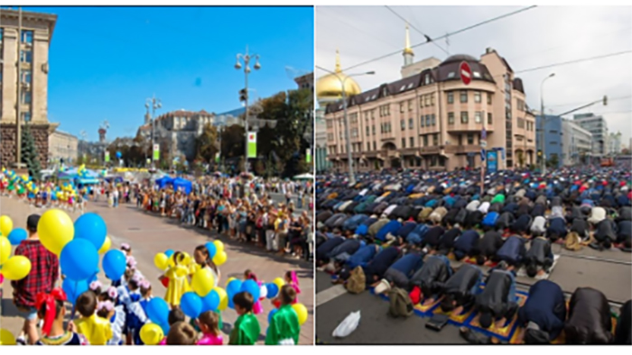 "Масквабад - 2017" и Киев: соцсети взорвали кадры празднования 1 сентября в двух столицах 