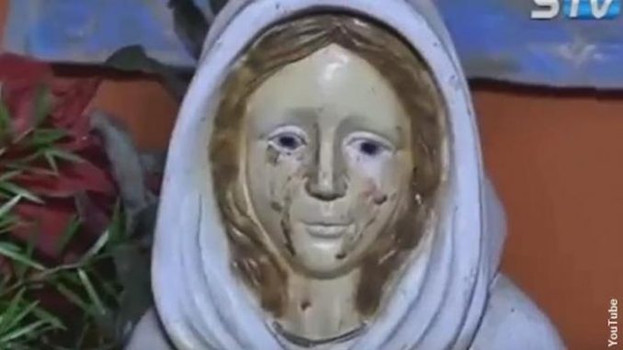 В Аргентине статуя Девы Марии в 39-й раз показала чудо: фото уникального явления