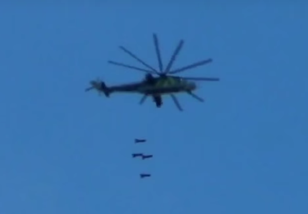 Убийство сирийцев продолжается: вертолеты Путина разбомбили город Дарайя 