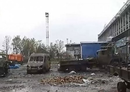 Аэропорт Донецка после боев 25-26 сентября