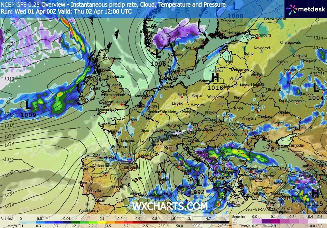 Весенний комфорт с нюансом: прогноз погоды в Украине на 2 апреля