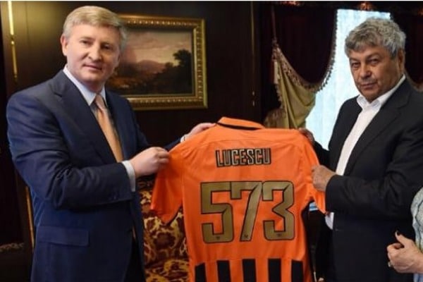 Ахметов наконец "в эфире": Луческу приехал поздравить президента "Шахтера" с 80-летием его клуба