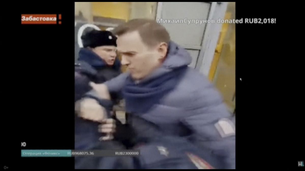 Митинг без лидера: кремлевские приспешники арестовали Навального, который организовал многотысячную акцию протеста в Москве - кадры