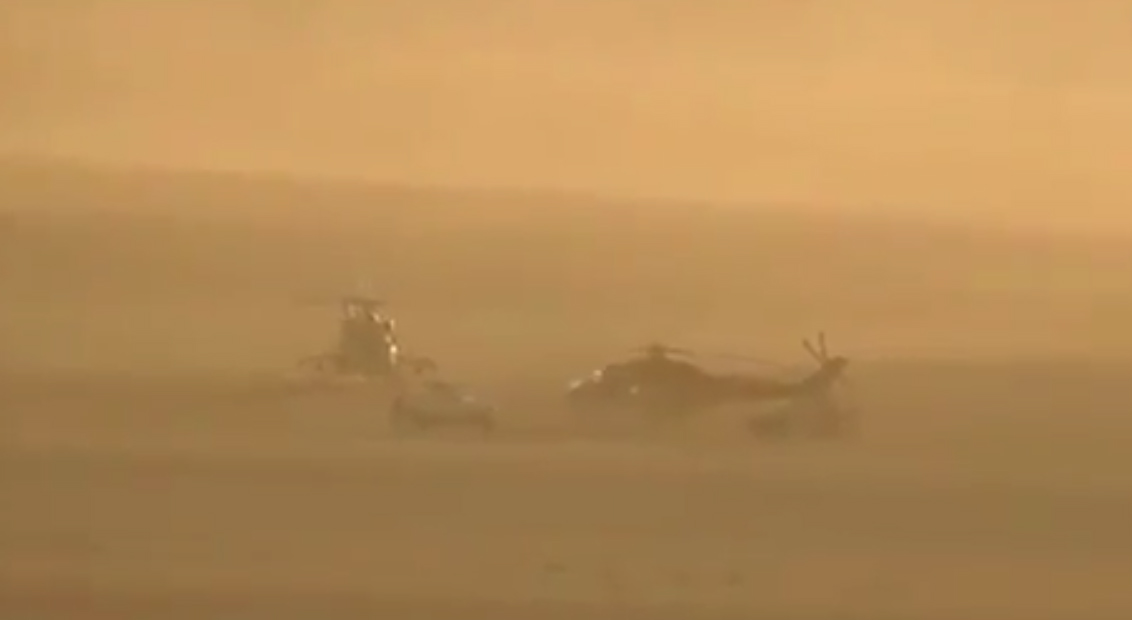 Опубликовано впечатляющее видео уничтожения вертолета “ихтамнетов” в Сирии