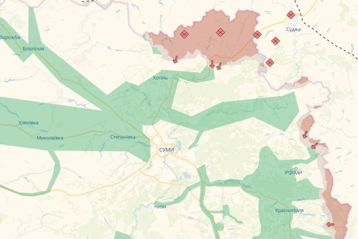 ВСУ и DeepState объяснили, что происходит на Сумском направлении и есть ли угроза Сумам