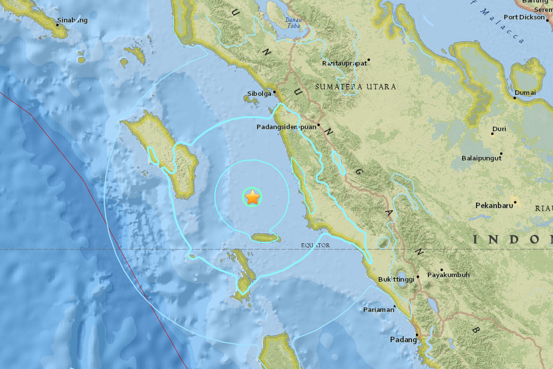 Индонезию сотрясло землетрясение в 5,8 балла