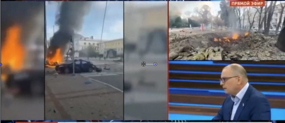 Скабеева в эфире похвасталась ударом по детской площадке в Киеве и сгоревшими авто с пассажирами