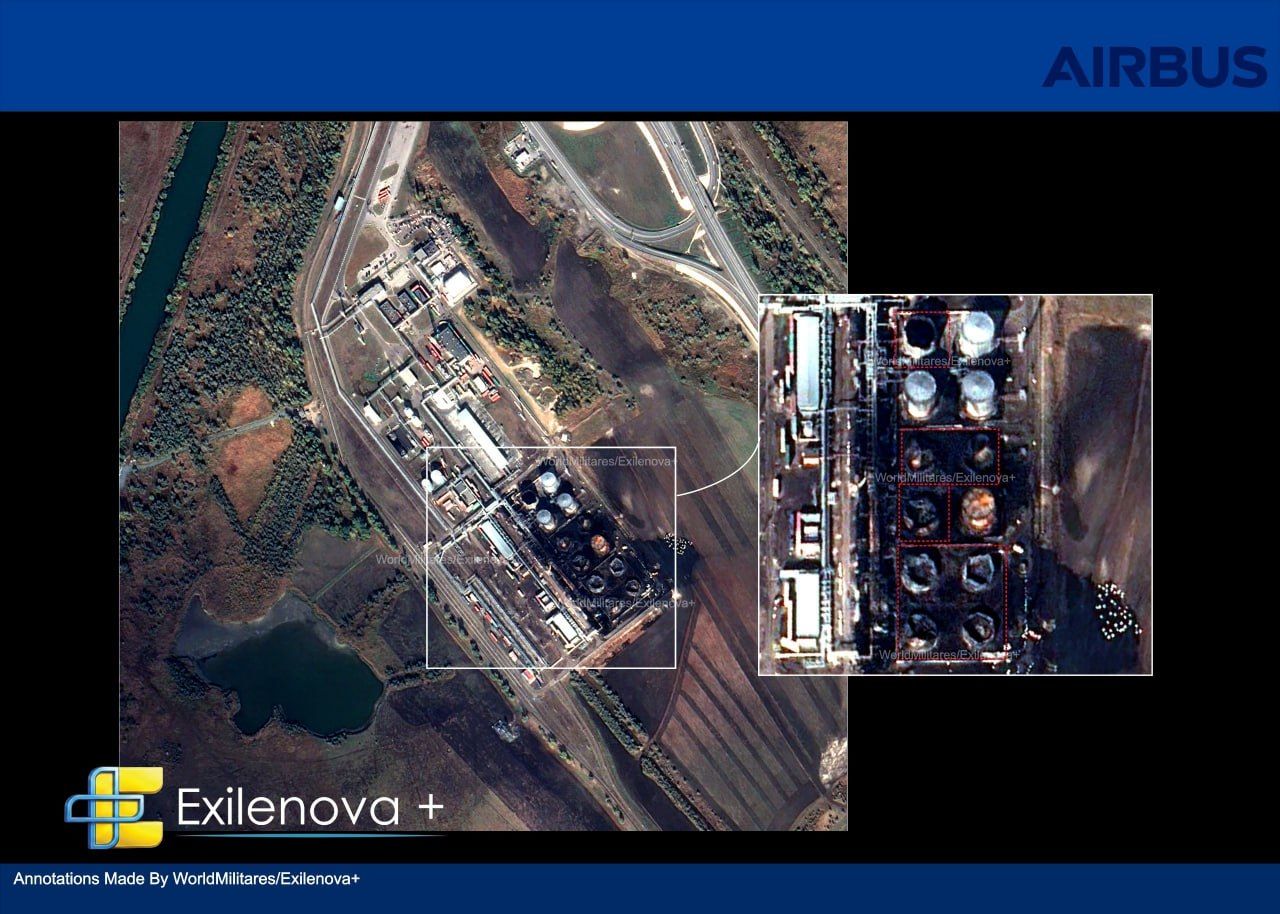 Украина нанесла критические повреждения Новошахтинскому нефтеналивному терминалу России