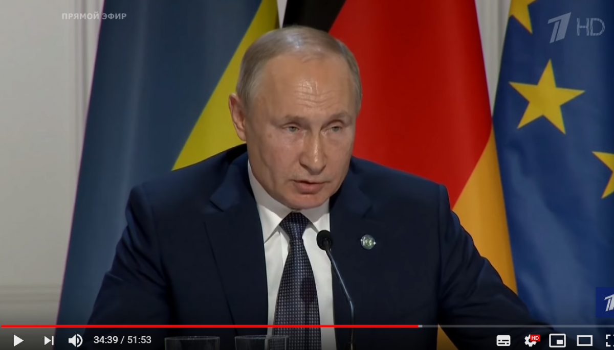 В Париже Путин неожиданно признал, что Крым принадлежит Украине: видео