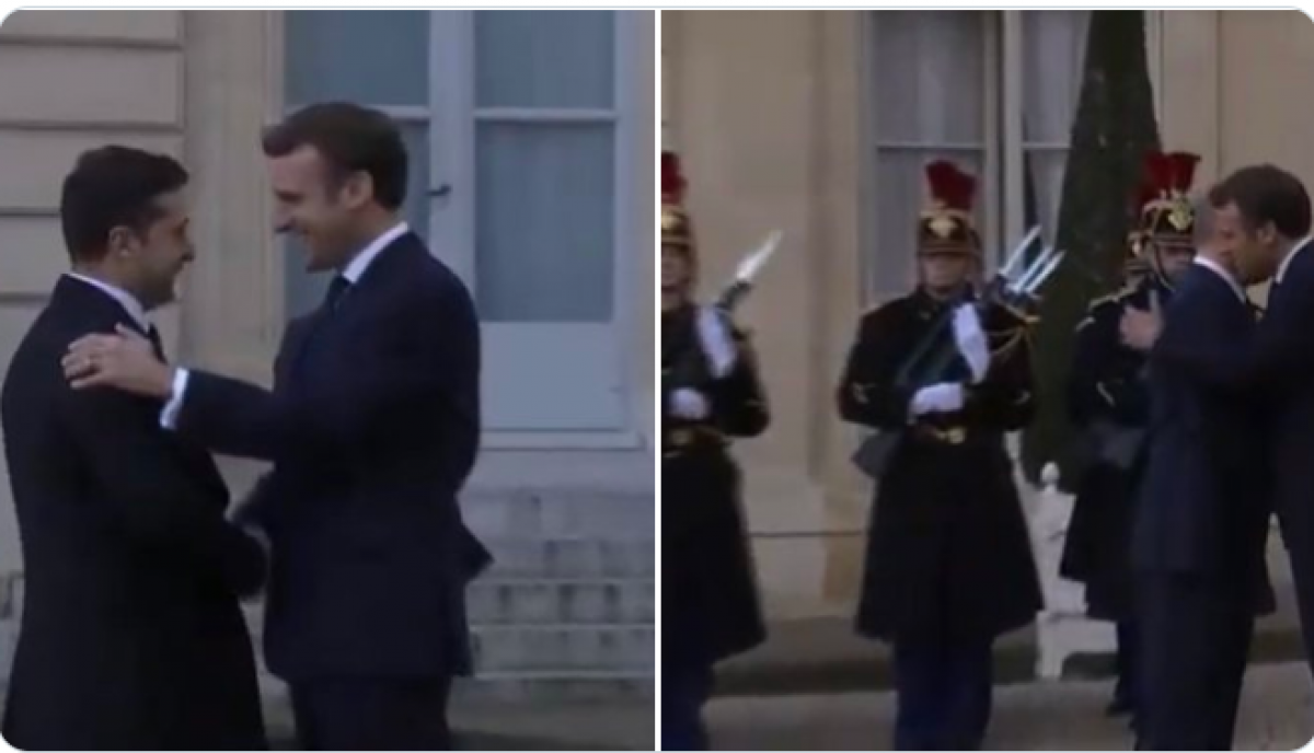 Как Макрон встречал Зеленского и Путина в Париже: при сравнении вскрылась поразительная деталь - фото