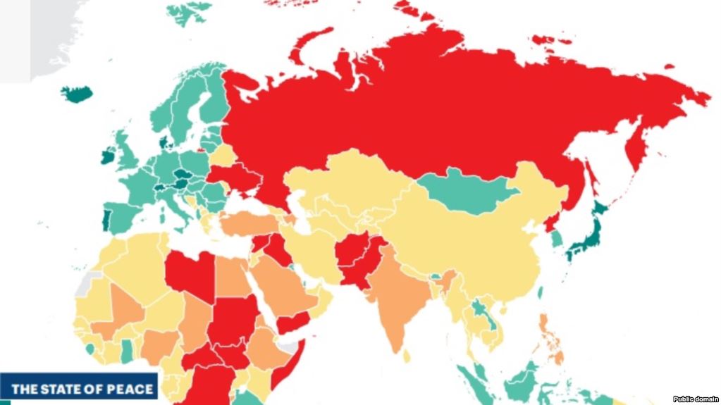 Украина вошла в ТОП-10 наименее мирных стран мира: из-за агрессии России страна стоит в рейтинге рядом с Сирией и Афганистаном