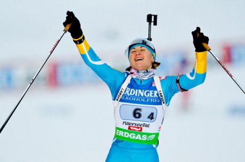 Украинка Валентина Семеренко стала третьей по итогам зачета гонок Кубка мира по биатлону 