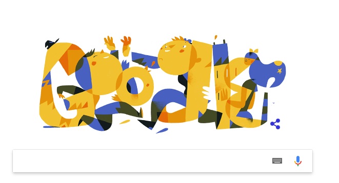 Google поздравил Украину ярким дудлом: компания оформила свой поисковик ко Дню Независимости Украины: опубликовано фото