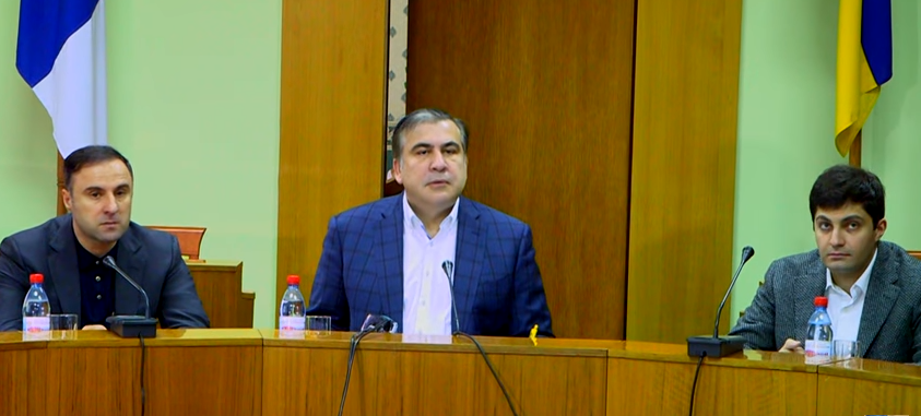 Громкий скандал в Одессе: Саакашвили выгнал с заседания экономического Совета представителя СБУ 