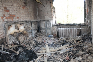 Результаты очередного обстрела боевиков: в Зайцево было разрушено 14 домов