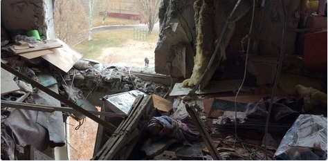 Как выглядит квартира в Горловке, в которой снарядом убило семью с детьми