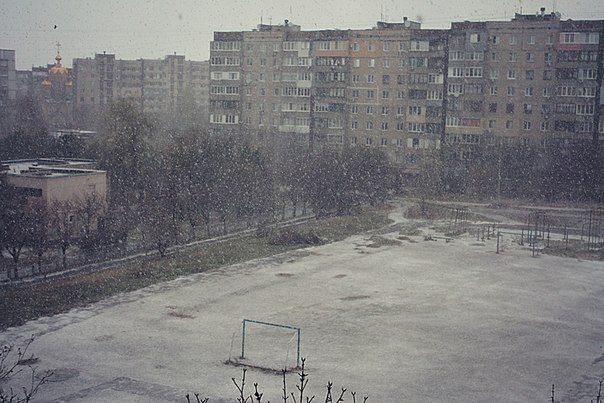 В день выборов в ДНР в Донецке и Макеевке выпал первый снег