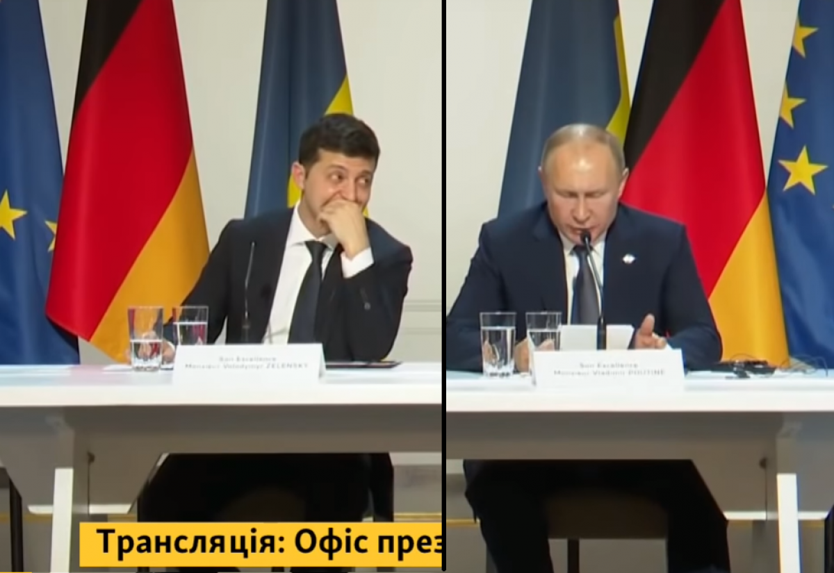 Зеленский не смог удержаться от смеха на словах Путина об Украине: инцидент в Париже попал на видео