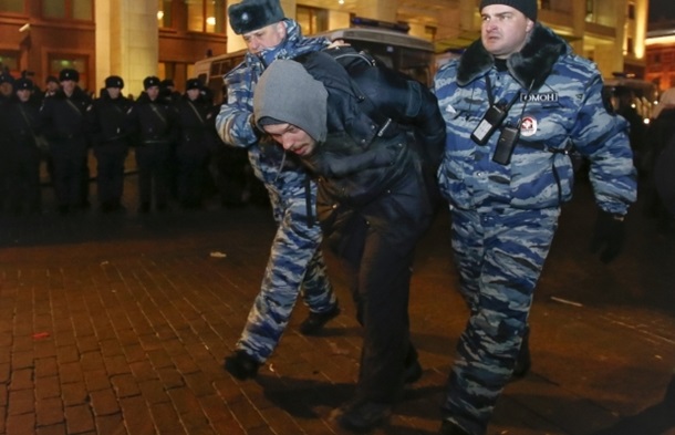 Полиция Москвы сообщает лишь о 100 задержанных в ходе митинга за Навального