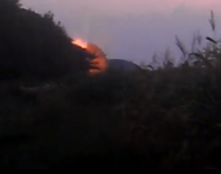 Последствия возгорания центральной газовой трубы в Донецке: столб пламени высотой 10 метров