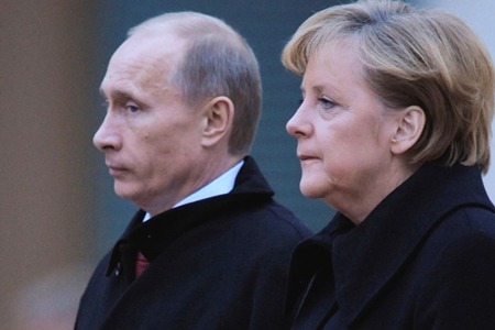 Путин и Меркель обговорили ситуацию на востоке Украины