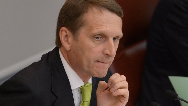 Спикер Госдумы Нарышкин назвал заявления Порошенко о вторжении войск РФ в Украину ложью