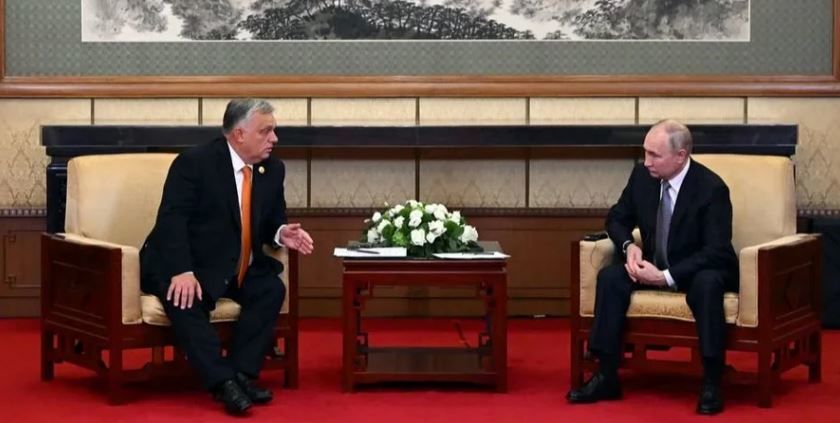 Подтвердили приверженность двусторонним связям: Путин в Китае встретился с венгерским премьером Орбаном