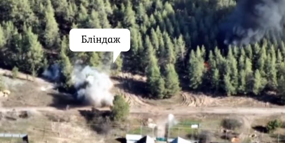 Десантники 79-й бригады сожгли оккупантов вместе с блиндажом и "Уралом", засняв удар на видео