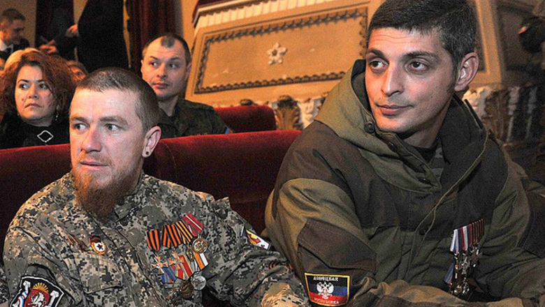 Моторолу, Гиви и Абхаза в оккупированном Донецке приравняли к настоящим ветеранам: портреты карателей и убийц вывесили в музее ВОВ (кадры)