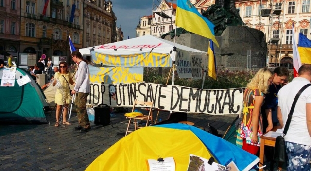 В Праге появится свой "майдан" в поддержку Украины - в частности, военную