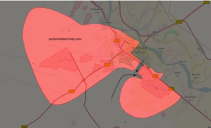 В Сирии формирования ИГИЛ методично уничтожают проасадовские войска, которые попали в "котел" на авиабазе Дейр-эз-Зор