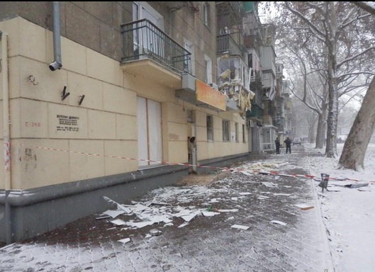 Как выглядит место взрыва в Одессе