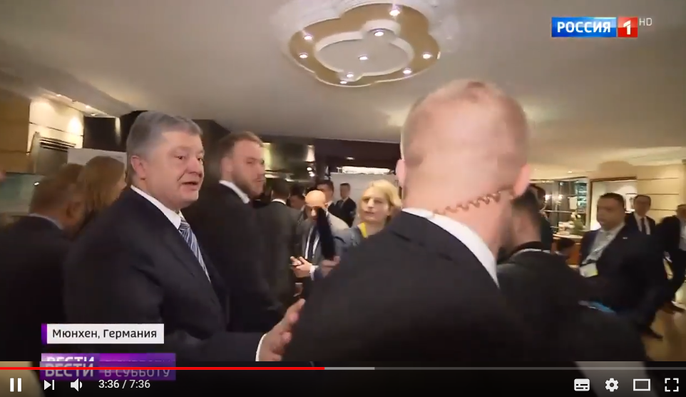Появилось видео, как Порошенко отшил мужа Скабеевой: кадры фиаско Попова в Мюнхене взорвали Сеть