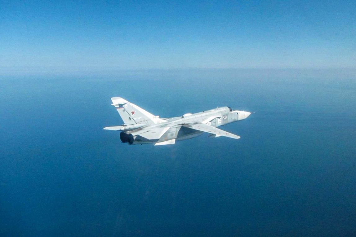 ВВС Британии перехватили Су-24 России в Черном море - летел к Румынии, игнорируя диспетчеров