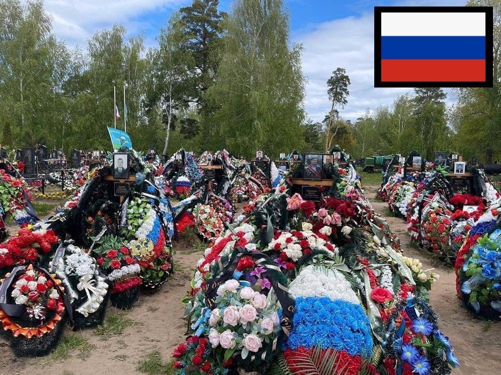 "Ульяновск. Десятки свежих могил", - Мысягин показал фото большого кладбища погибших в Украине военных РФ