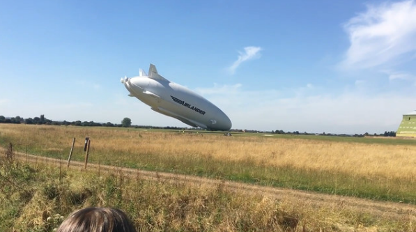 В Сеть попала эксклюзивная запись падения дирижабля Airlander 10 (кадры)