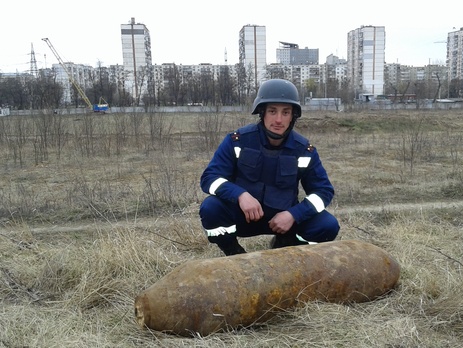 В жилых кварталах Киева обнаружили 500-килограммовую бомбу