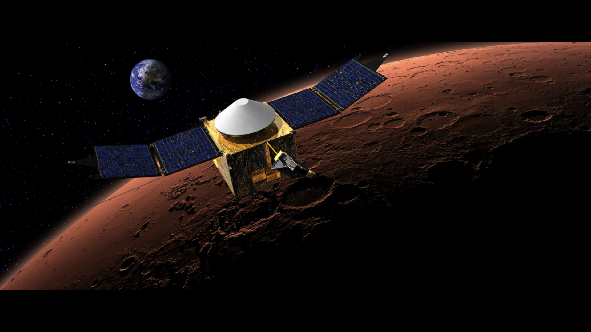 Аппарат MAVEN погрузился в верхний слой атмосферы Марса