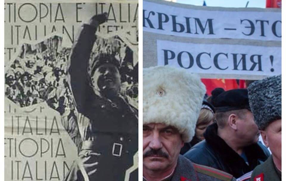 Невероятное сходство диктаторов Путина и Муссолини показала аннексия Крыма - россияне растерзают хозяина Кремля, как итальянцы - дуче, - журналист