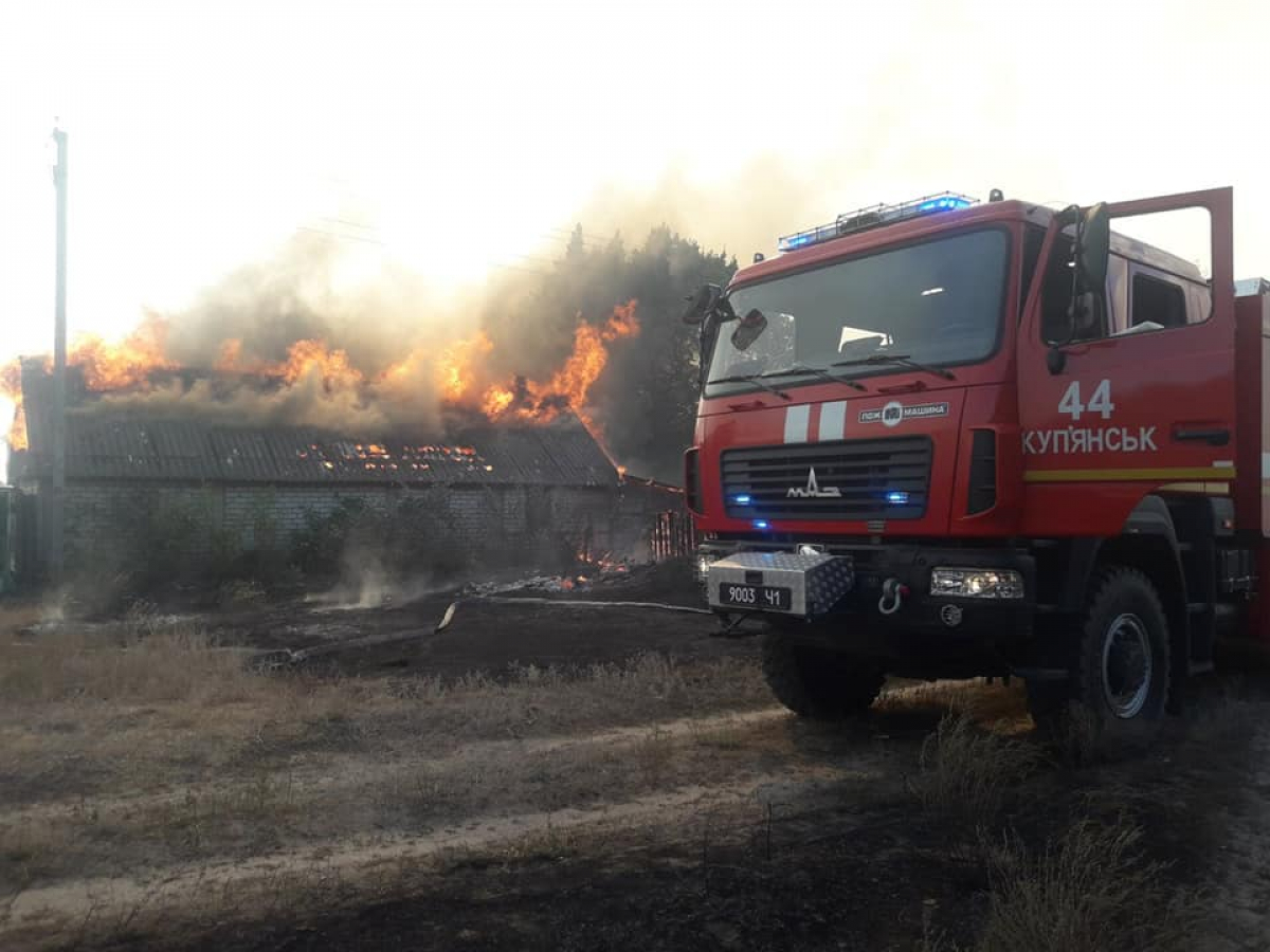 В Харьковской области масштабный пожар выжег целое село