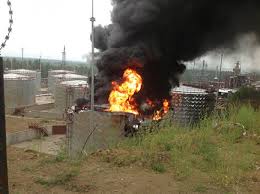 Пожар на нефтяной скважине в Сумской области. Госпитализированы 3 человека
